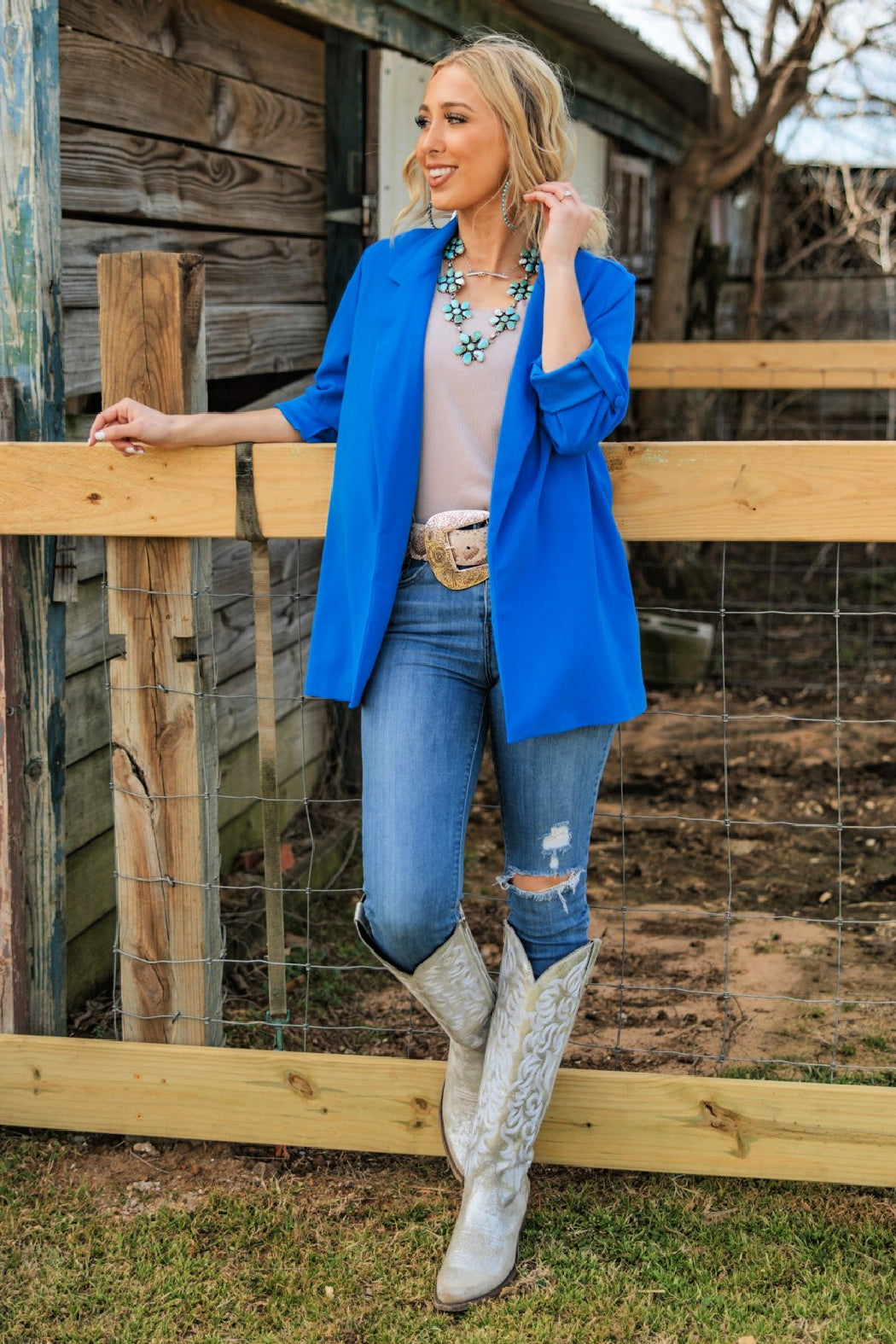 Boyfriend Blazer - Royal Blue
