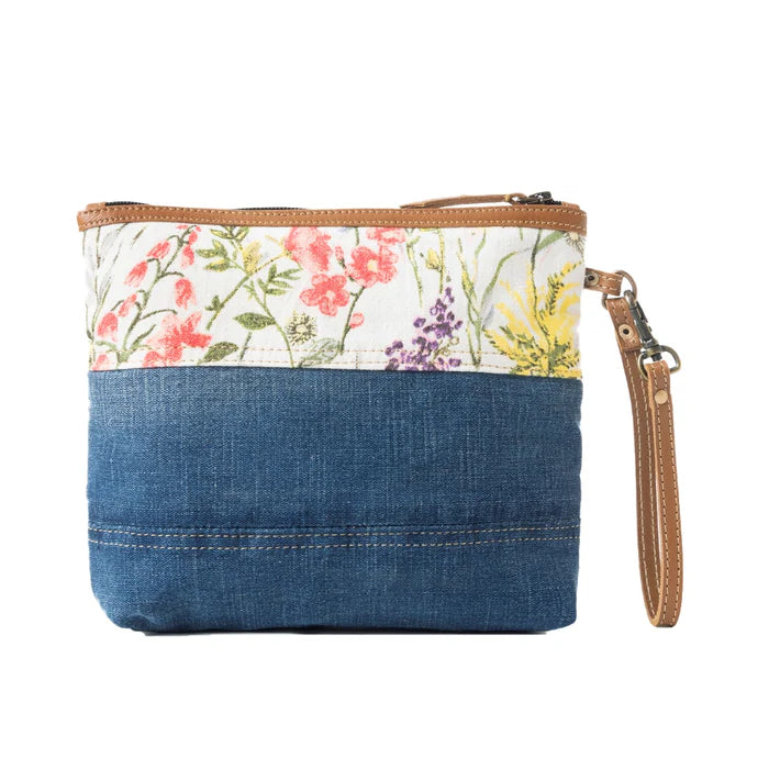 Myra Bag - Dahlia Denim Clutch/Pouch Bag