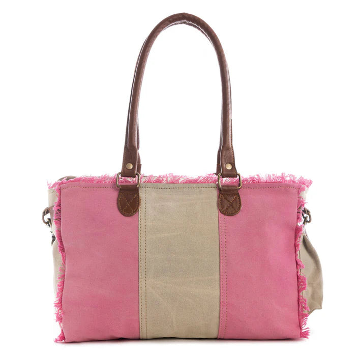 Myra Bag - Queen Creek Crossbody Bag - Pink & Tan