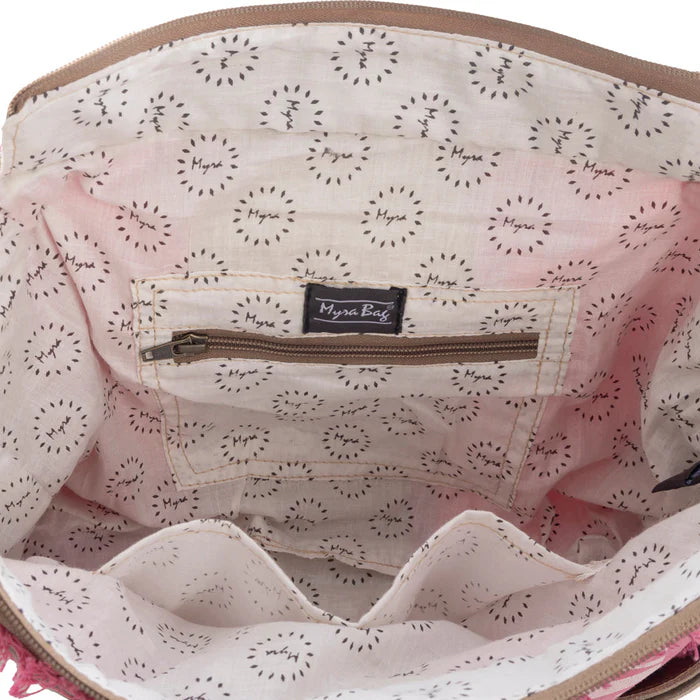 Myra Bag - Queen Creek Crossbody Bag - Pink & Tan