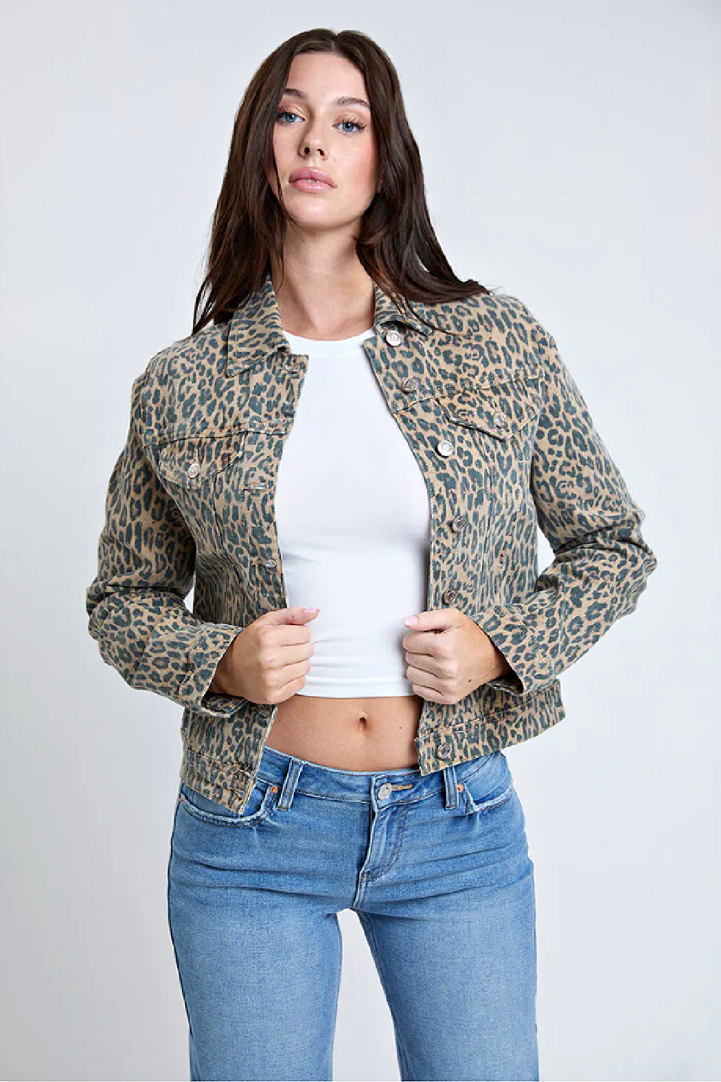 Cheetah Denim Jacket