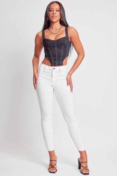 YMI Junior Hyperstretch Skinny Pant - Vanilla