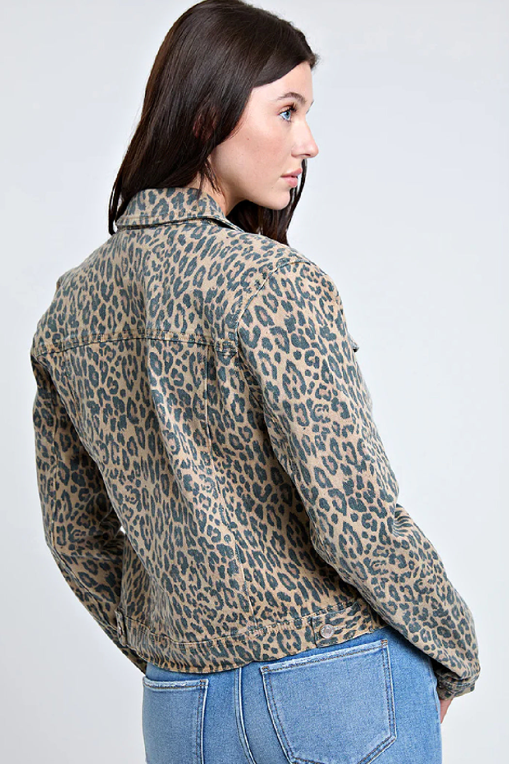 Cheetah Denim Jacket