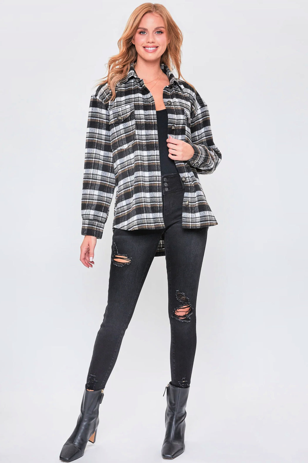 Plaid Oversized Shacket