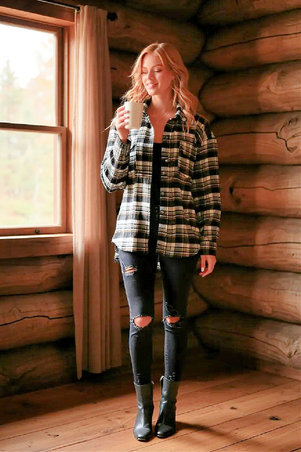 Plaid Oversized Shacket