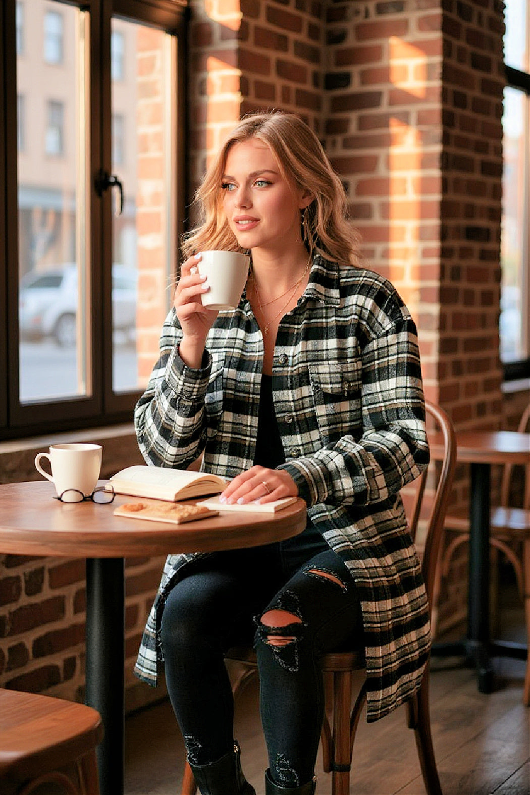 Plaid Oversized Shacket