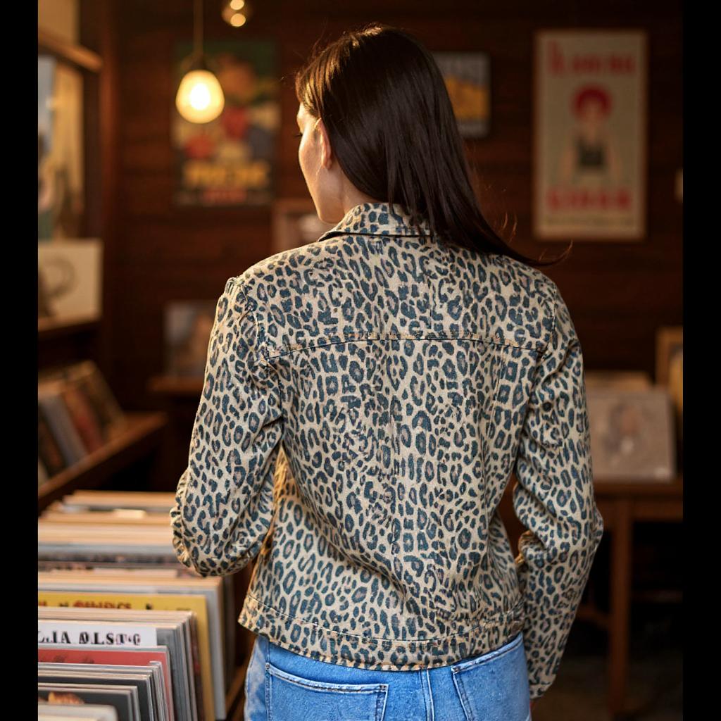 Cheetah Denim Jacket