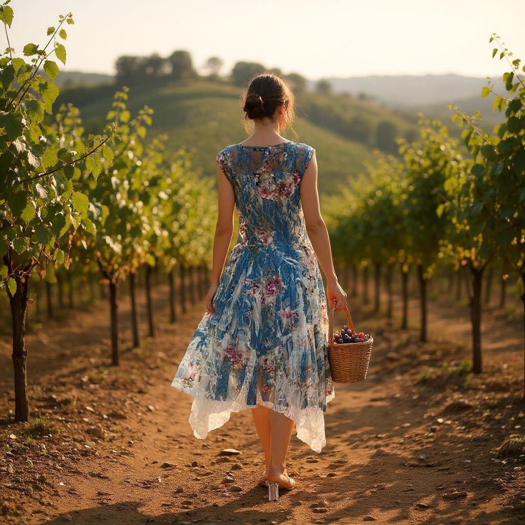 ON SALE - Sleeveless Floral Print Dress with Lining - Blues and Pinks