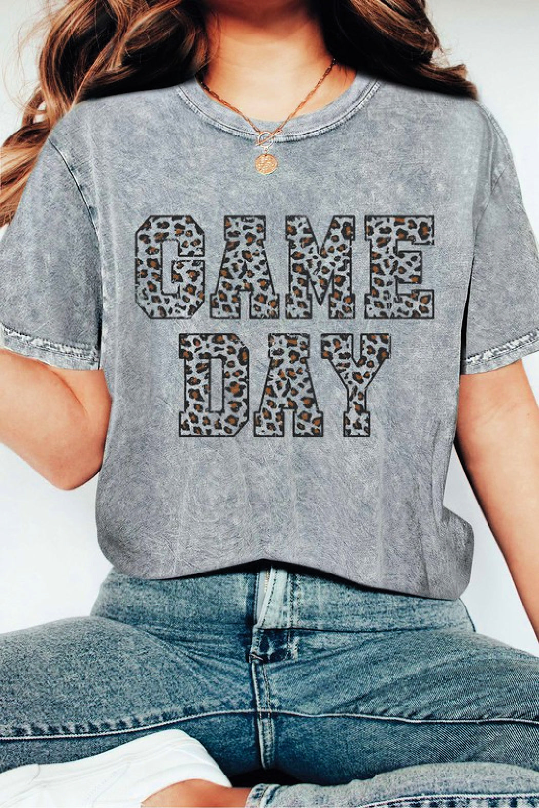 ON SALE!! Game Day Graphic Tee - Grey