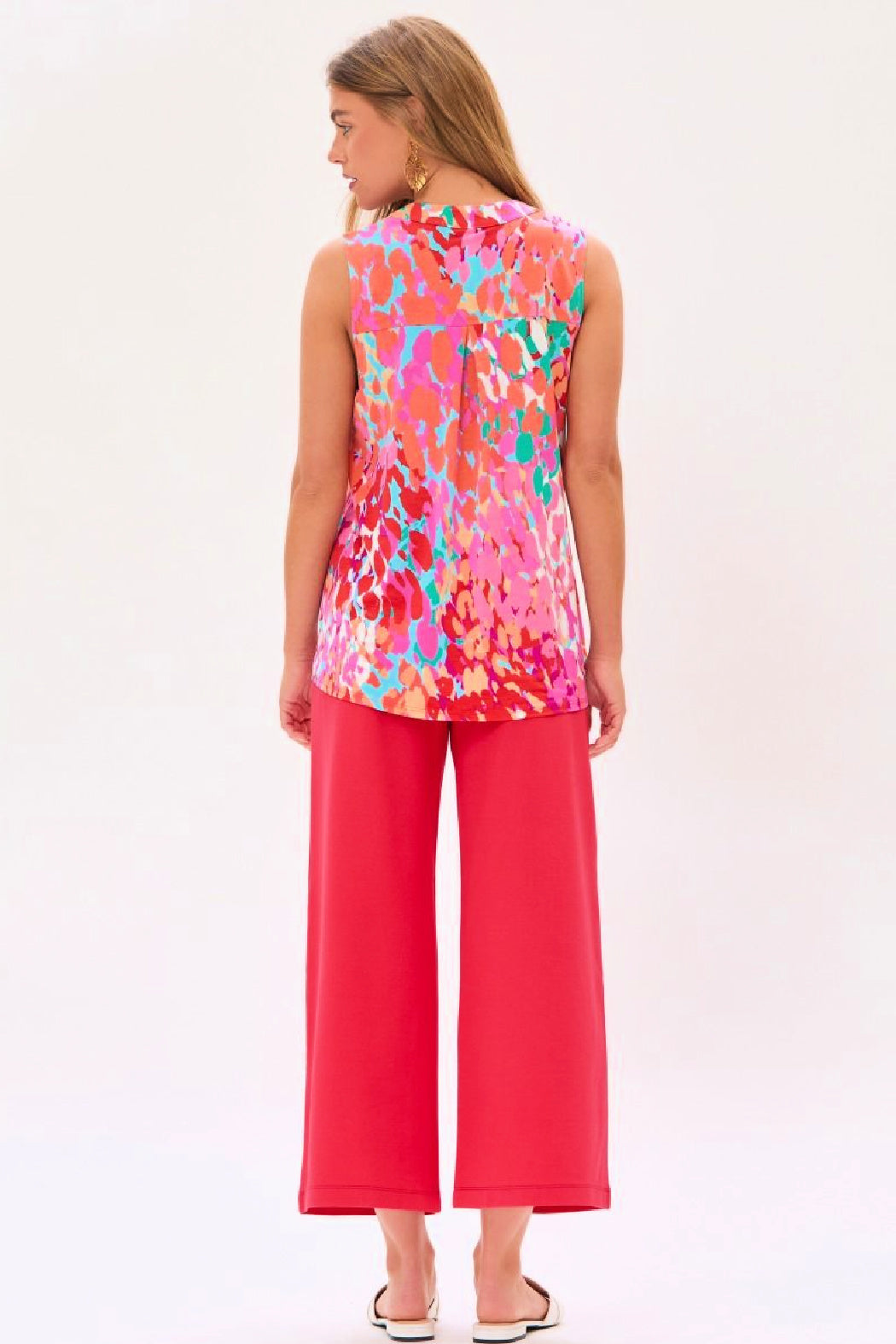 Dear Scarlett - Multi Print Sleeveless Top