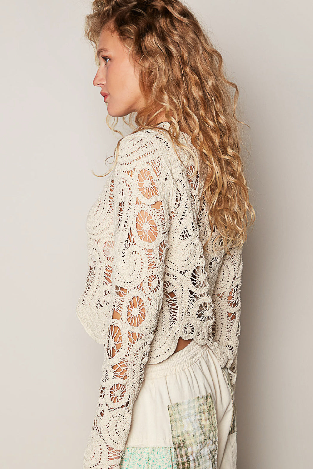 Crochet Long Sleeve Top