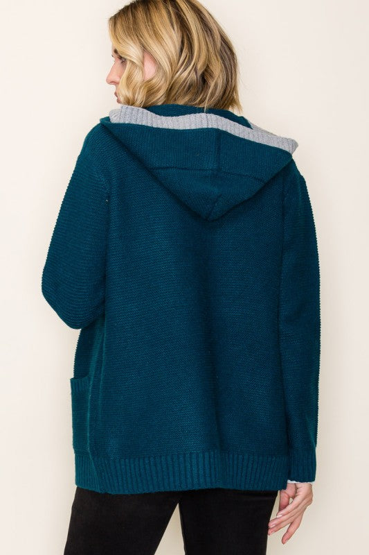 Open Front Sweater Cardigan