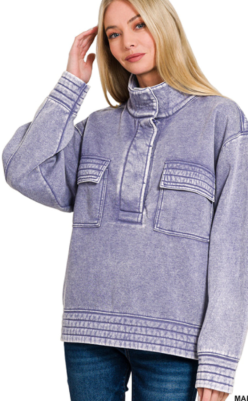 Acid Wash Sweatshirt