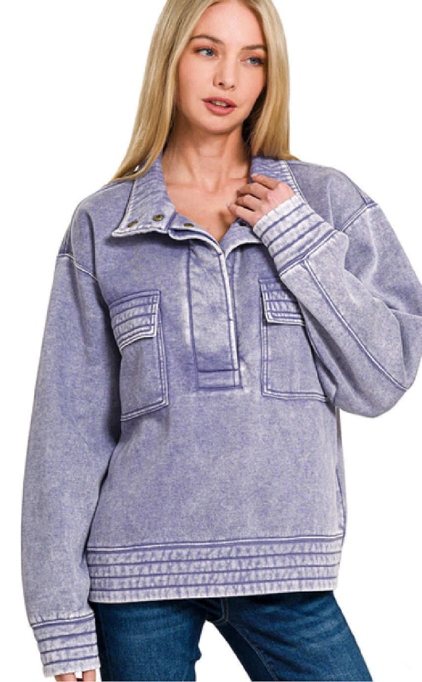 Acid Wash Sweatshirt