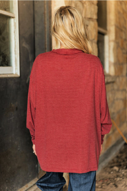 ON SALE - Thermal Knit Button Down Cardigan