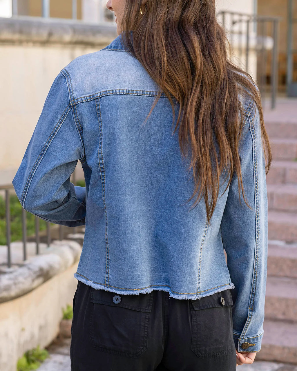 Mid Wash Soft Denim Jacket
