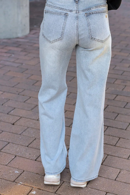 Slouchy and Soft Light Wash Jeans