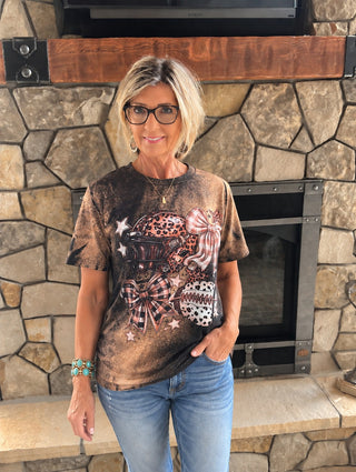 Fall Gameday & Bows Graphic Tee