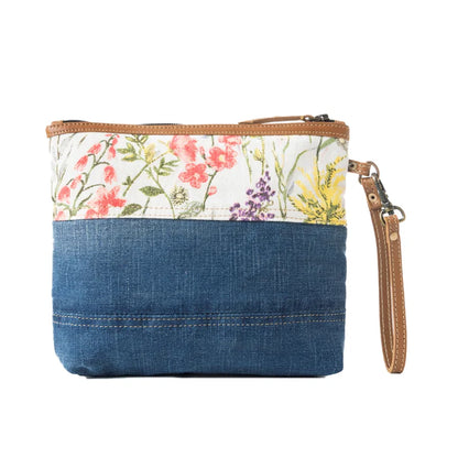 Myra Bag - Dahlia Denim Clutch/Pouch Bag