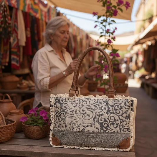 Myra Bag - Leaf Print Bag