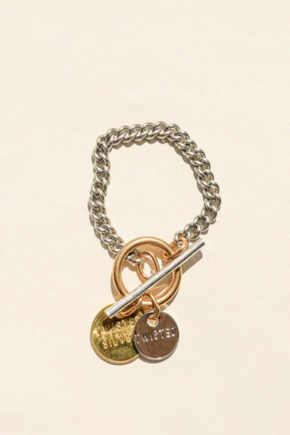 Twisted Silver Capture Bracelet