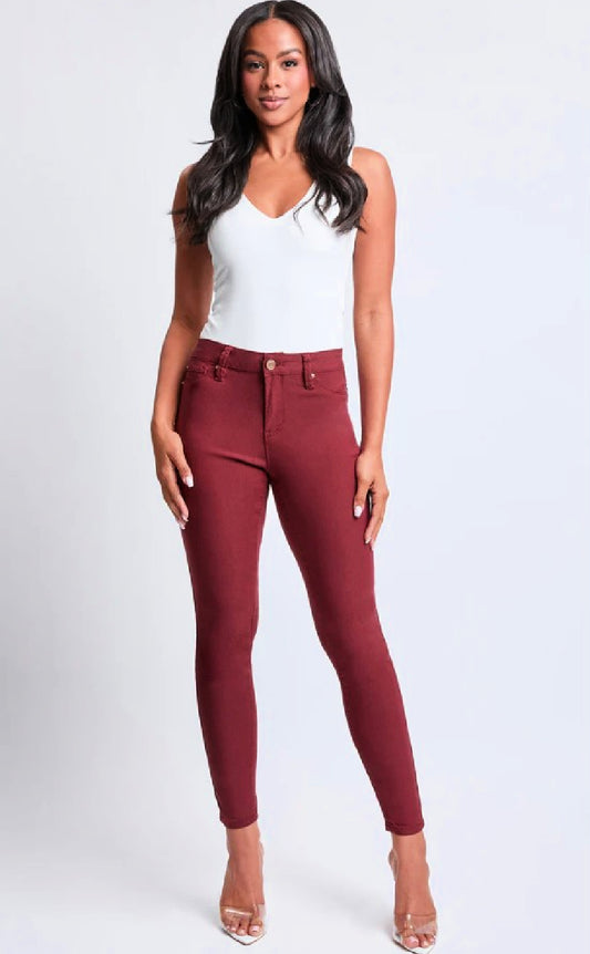 YMI Junior Hyperstretch Skinny Pant - Dark Rose