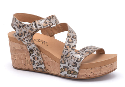 ON SALE! Metallic Leopard Wedge Shoe by Corky's