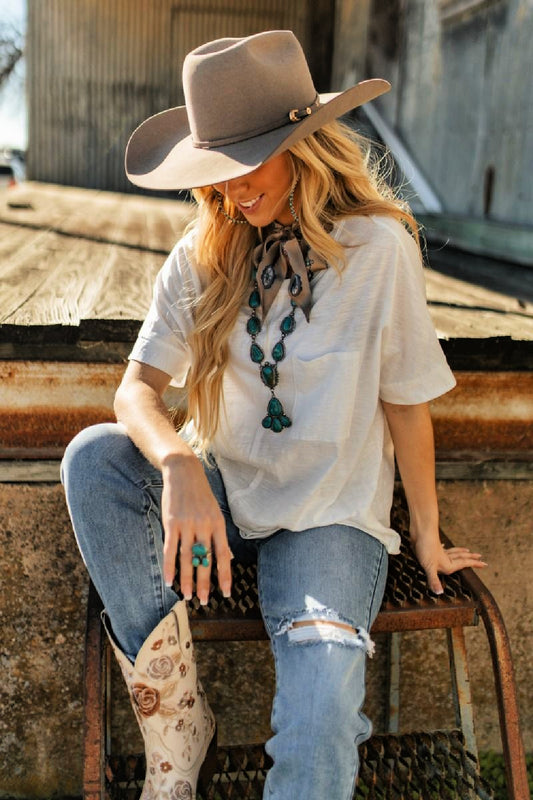 Basic Relaxed Fit T-Shirt - Ivory