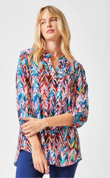 Dear Scarlett - Lizzy Top - Multi Aztec Print