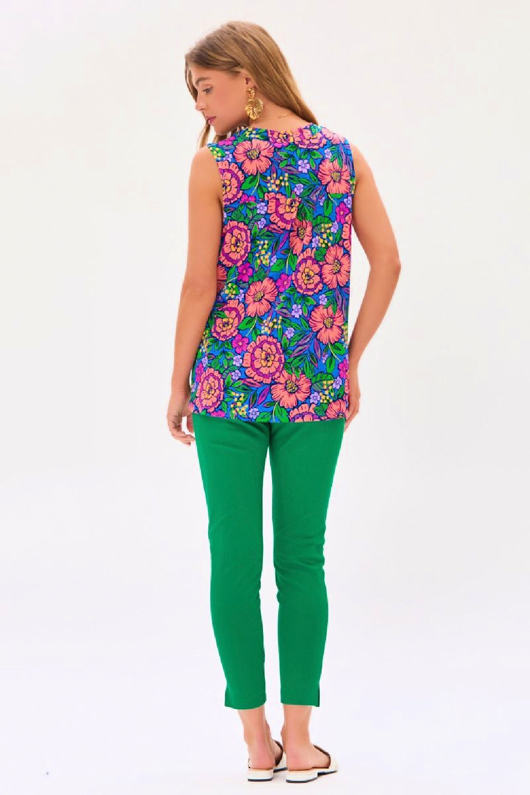 Dear Scarlett - Multi Color Floral Sleeveless Top