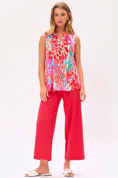 Dear Scarlett - Multi Print Sleeveless Top