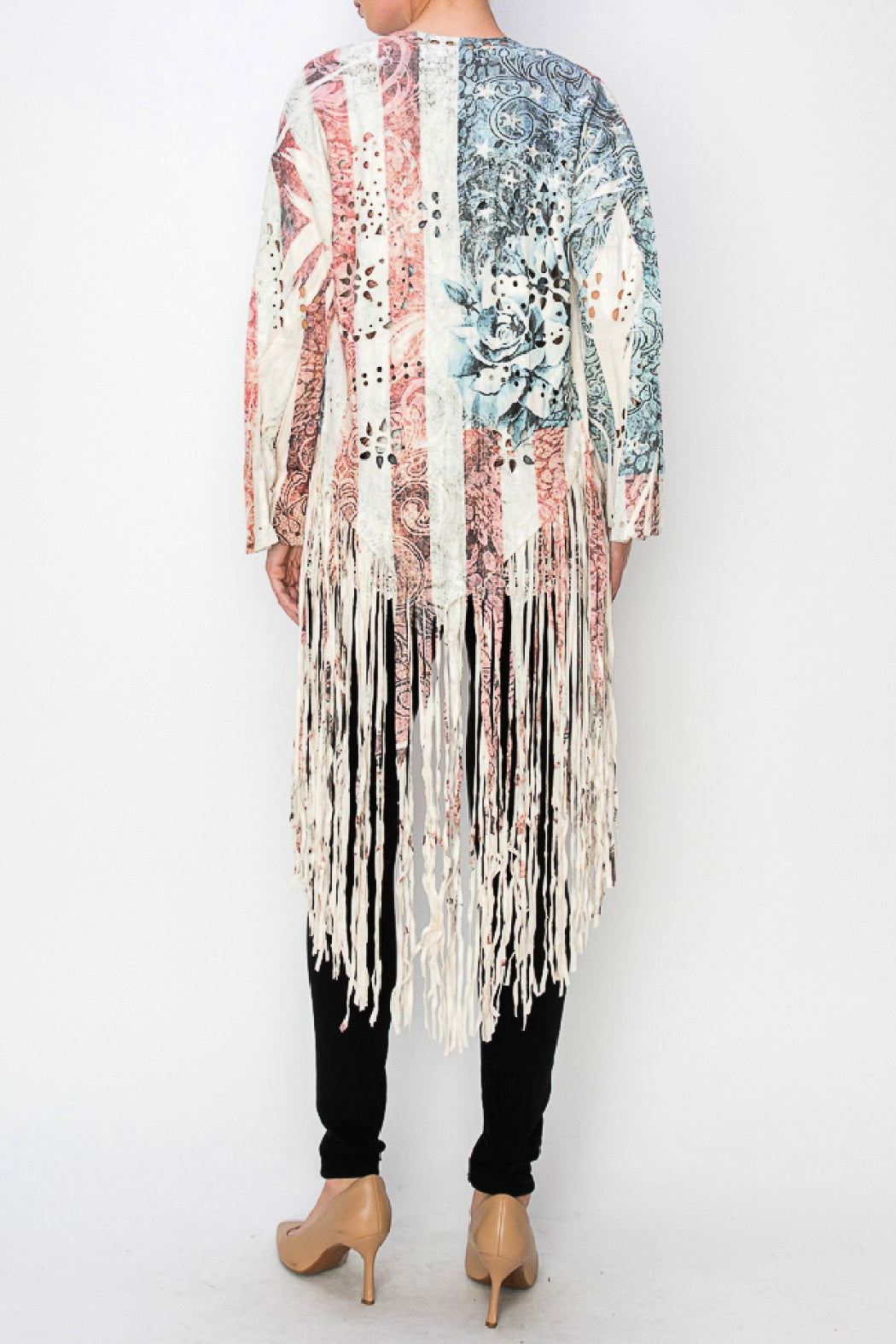 Faux Suede Fringed Jacket