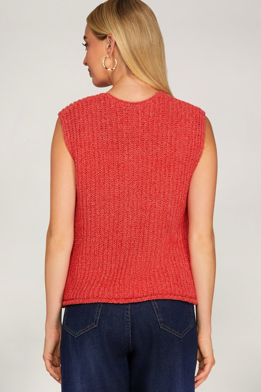 The Golden Hour Crochet Button-Down Sweater Vest ✨