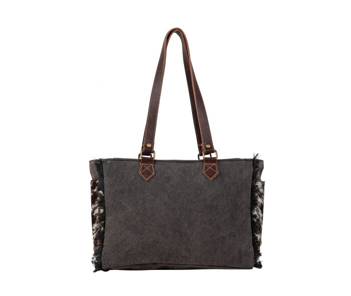 Myra Bag - Rosalinda Hairon Leather & Cotton Bag