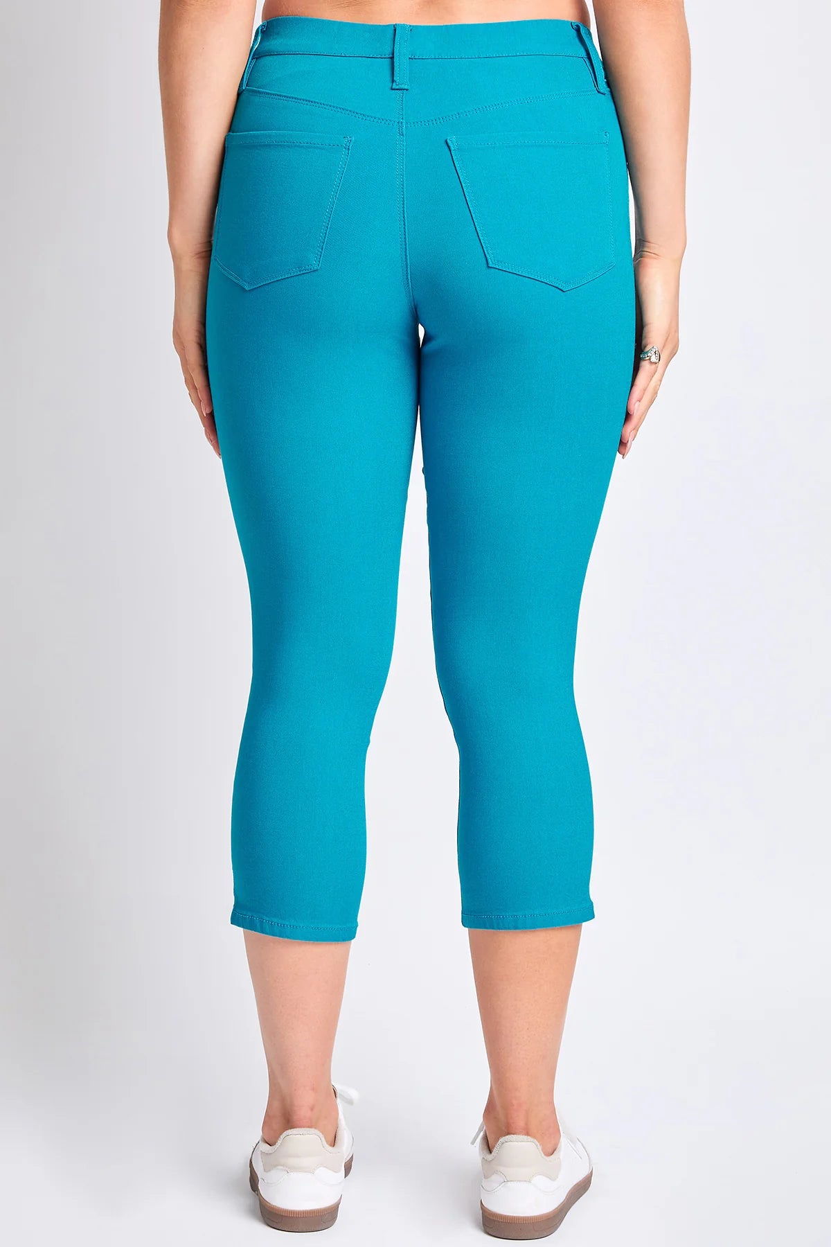 ON SALE - YMI - Junior Hyperstretch Pull On Capri Pant - Teal